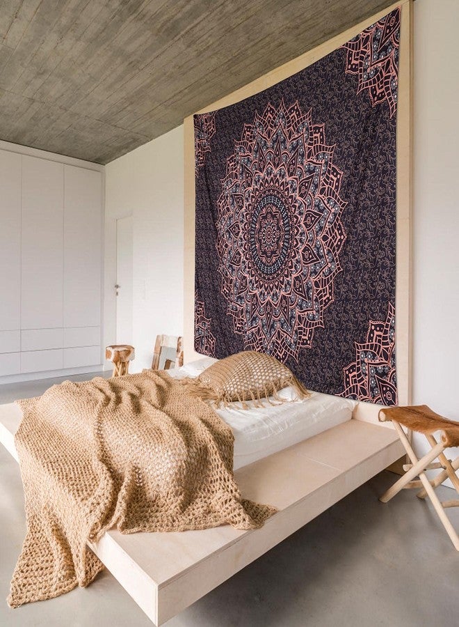 Edeesky Black Pink Mandala Tapestry Wall Hanging Vintage Tapestries Aesthetic Hippie Decor Bohemian Wall Art Boho Home Decoration for Bedroom,Living Room,Dorm - Image 5